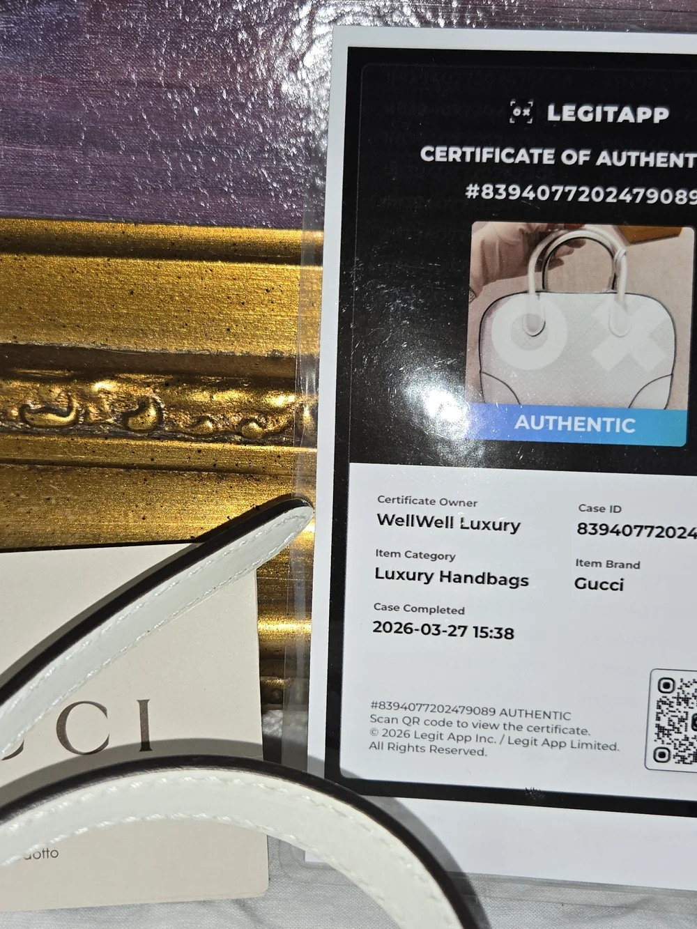 Gucci White Leather Dome Satchel Bag - Picture 2 of 7